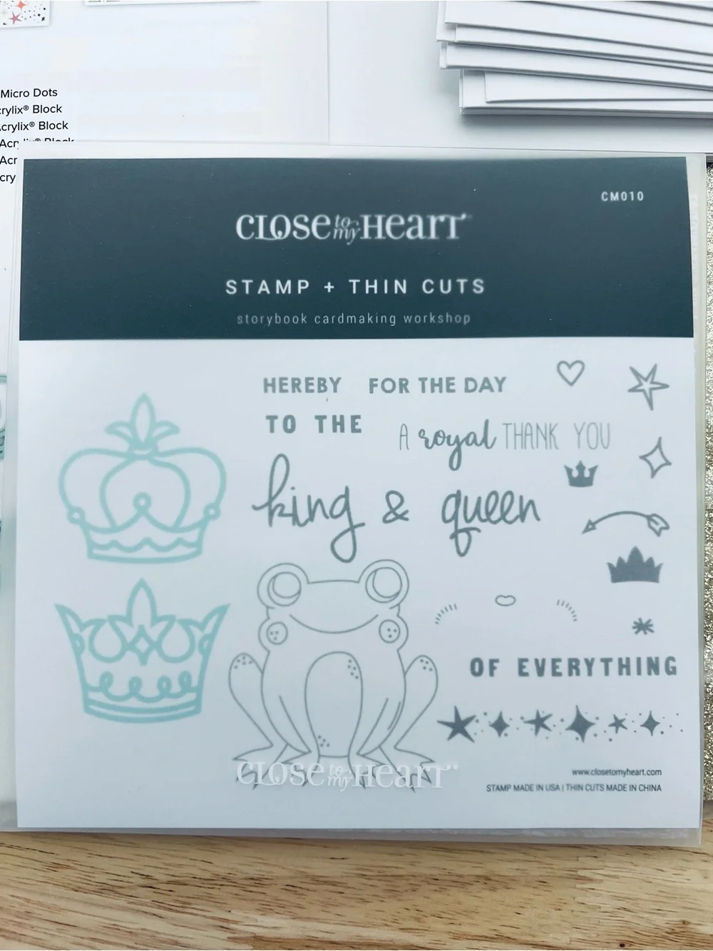 NWT Close to My Heart Storybook Card Making Kit with Stamps and Thin Cuts